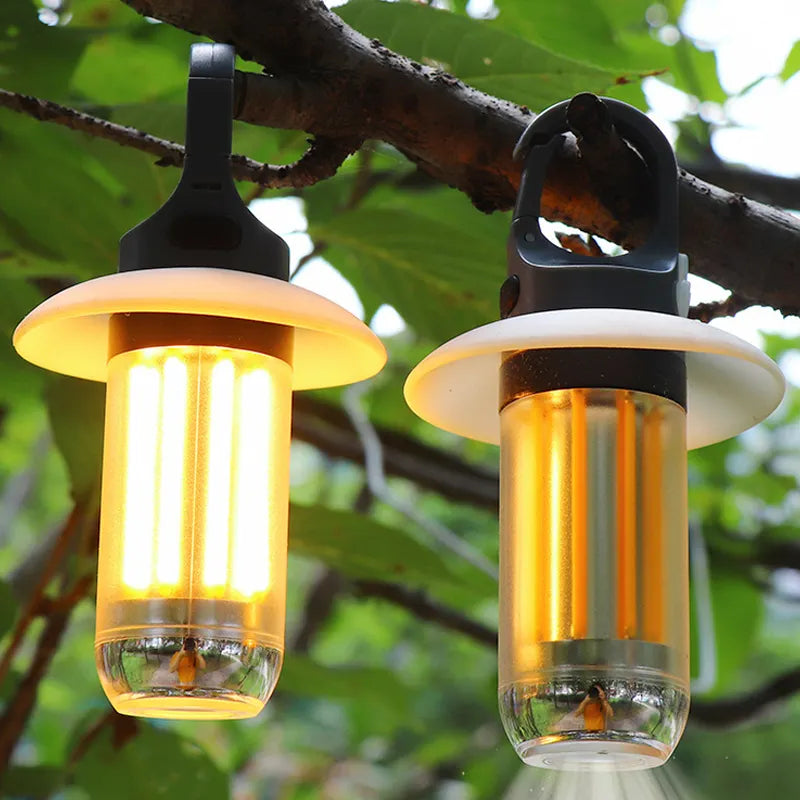 Portable USB & Type-C Rechargeable Waterproof Camping Light