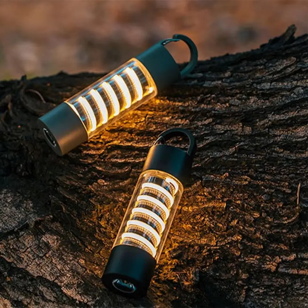 2000mAh Rechargeable Camping Light – Waterproof, Dimmable LED Lantern & Flashlight