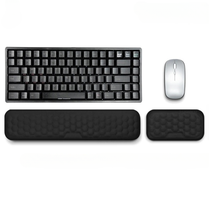 Ergonomic Wrist Support Pad for Mouse & Keyboard, Black