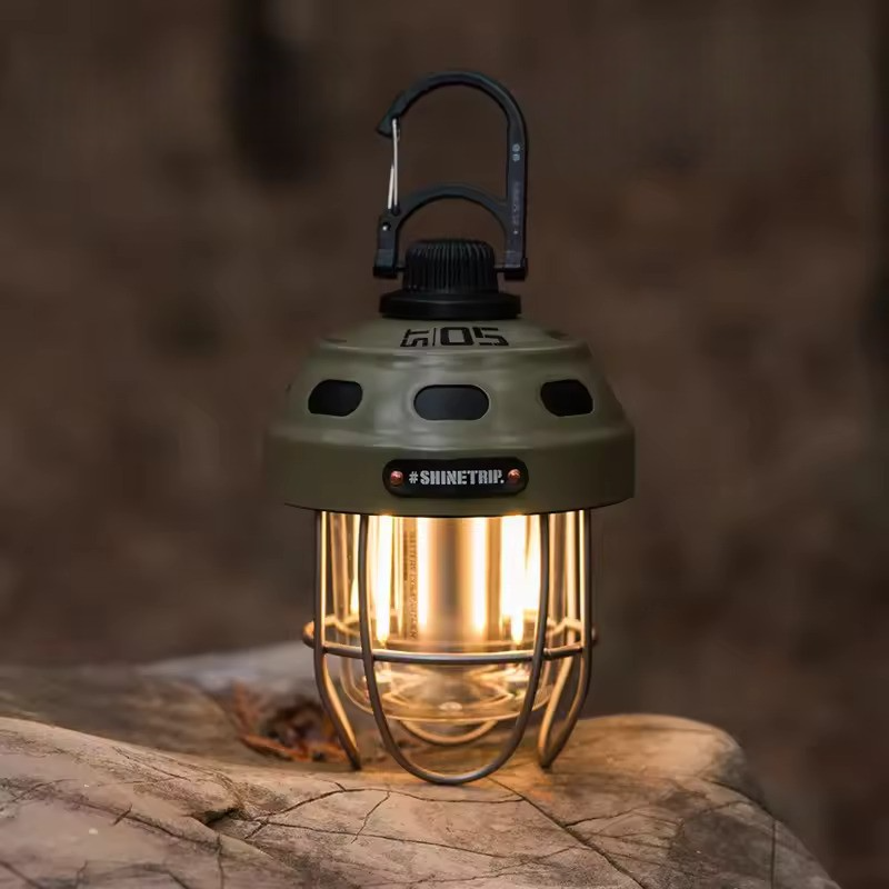 Metal Hanging Lantern 2000mAh Camping Light