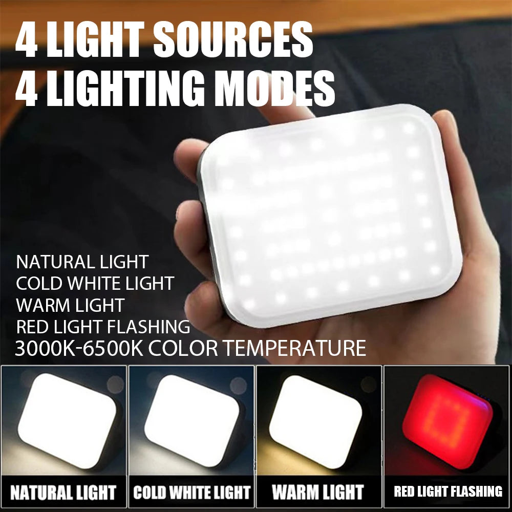 Solar-Powered Camping Light With Built-in 4000mAh Power Bank