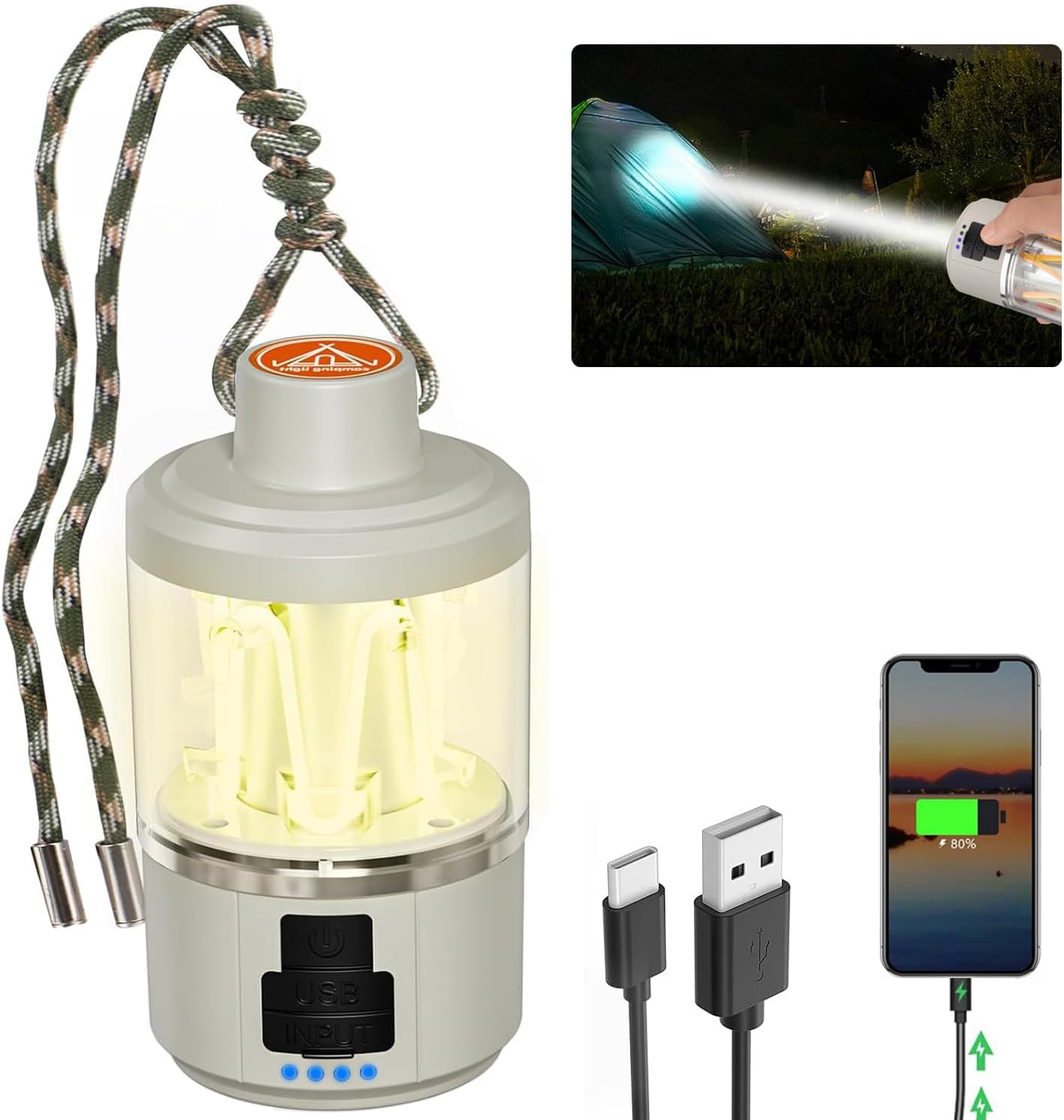 Compact Dimmable Camping Light
