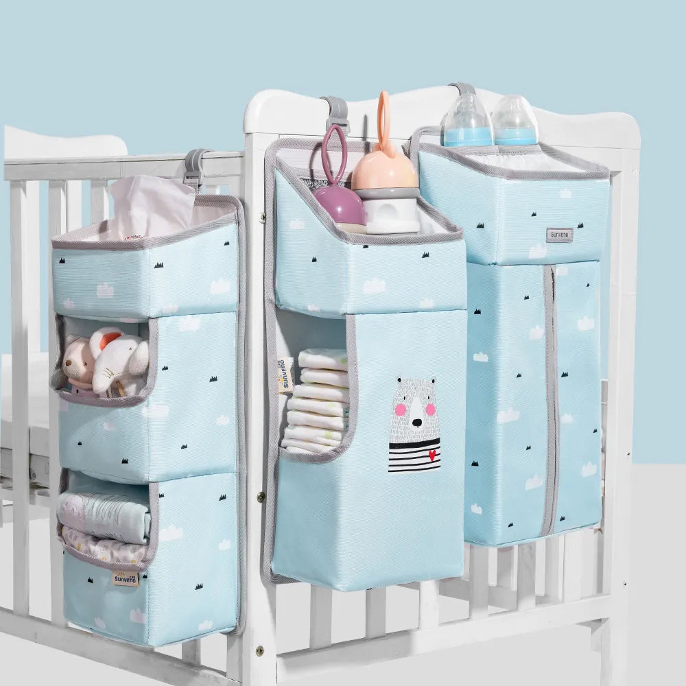 Portable Newborn Baby Crib Bedside Organizer