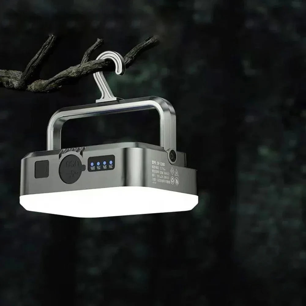 Solar-Powered Camping Light With Built-in 4000mAh Power Bank
