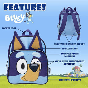 Cute Bluey Plush Figural Mini Backpack