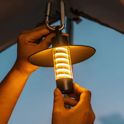 2000mAh Rechargeable Camping Light – Waterproof, Dimmable LED Lantern & Flashlight