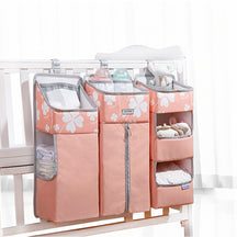 Portable Newborn Baby Crib Bedside Organizer