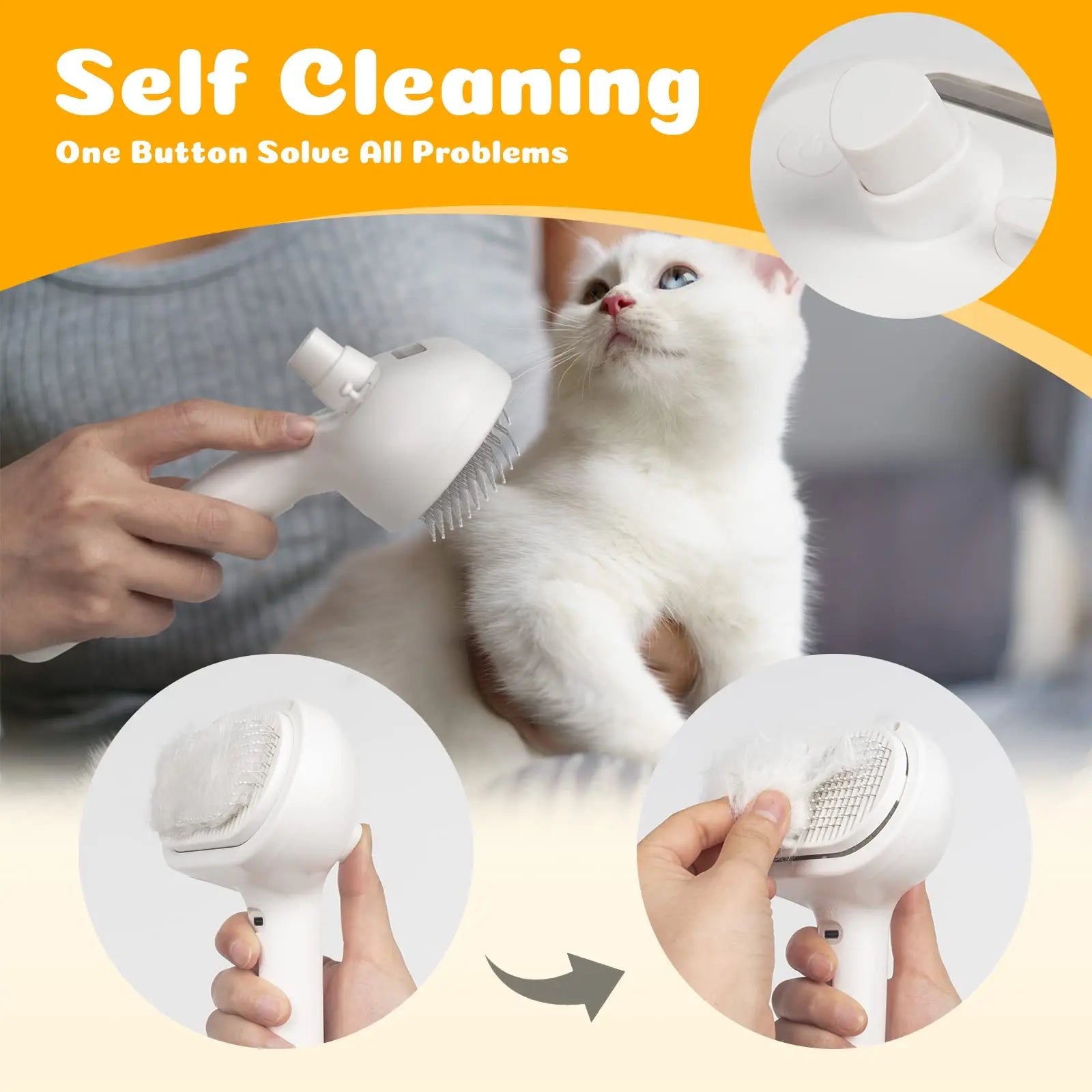 Gleaming Groomer - Cat Spay Brush