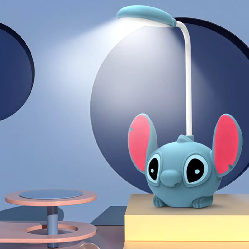 USB Rechargeable Lilo & Stitch LED Desk Lamp with Pencil Sharpener