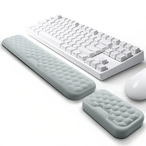 Memory Foam Wrist Rest for Mouse & Keyboard, Grey