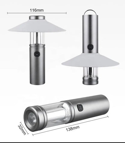 Rechargeable Outdoor Camping Lantern with Hook –  3-in-1 Lighting Modes
