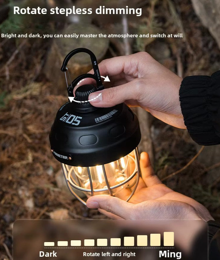 Metal Hanging Lantern 2000mAh Camping Light