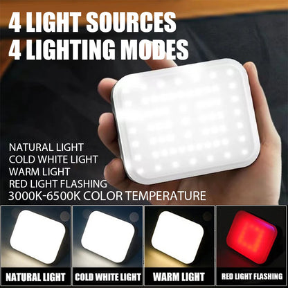 Solar-Powered Camping Light With Built-in 4000mAh Power Bank