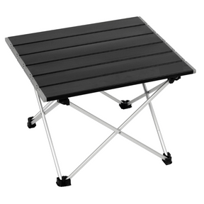 Black small camping table