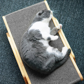 Large Cat Scratcher Cardboard - Wooden