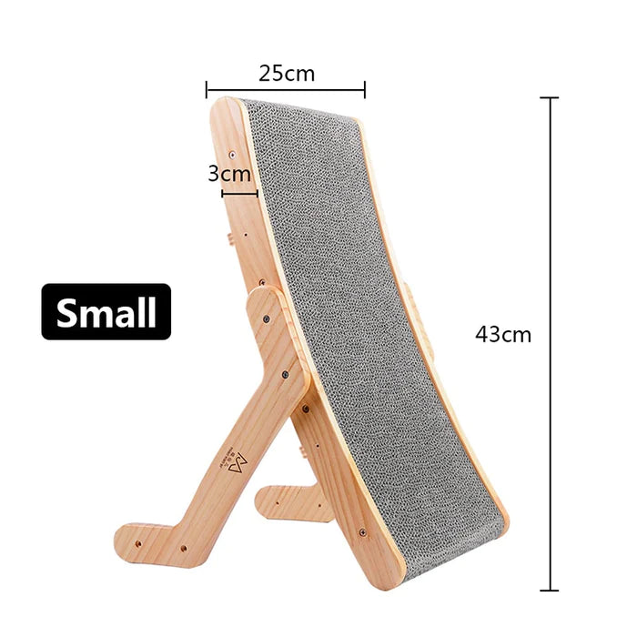 Large Cat Scratcher Cardboard - Wooden