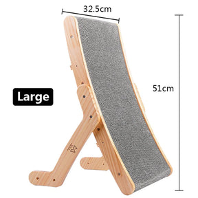 Large Cat Scratcher Cardboard - Wooden