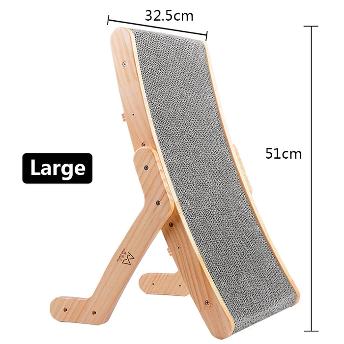 Large Cat Scratcher Cardboard - Wooden