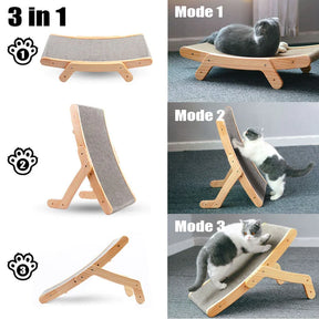 Large Cat Scratcher Cardboard - Wooden